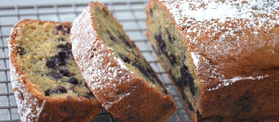 Cake aux Myrtilles et aux amandes