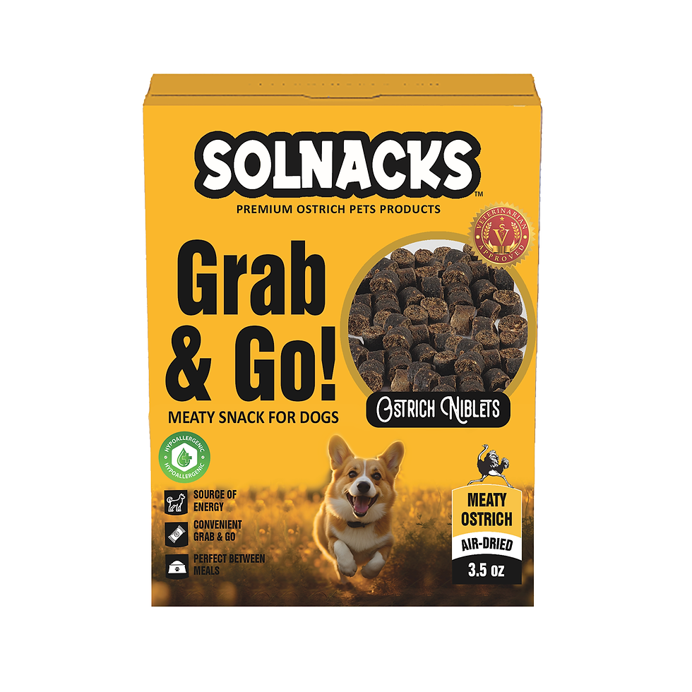 Thumbnail: SOLNACKS Grab&Go Ostrich Meat Pet Treats
