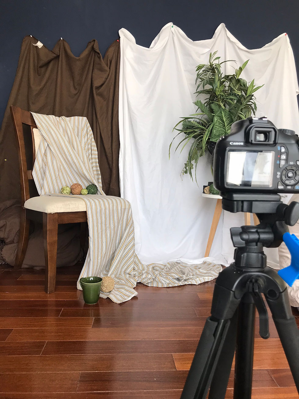 Behind the scenes.