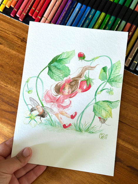 pencil; watercolor; illustration; inking; young adult; children book; art for children; art for kids; art by Dolunay; Dolunay Günther; Illustratorin; Kinderbuchillustration; alcohol marker; traditional art; digital art, unique art; artwork;
