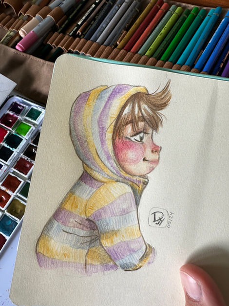 pencil; watercolor; illustration; inking; young adult; children book; art for children; art for kids; art by Dolunay; Dolunay Günther; Illustratorin; Kinderbuchillustration; alcohol marker; traditional art; digital art, unique art; artwork;