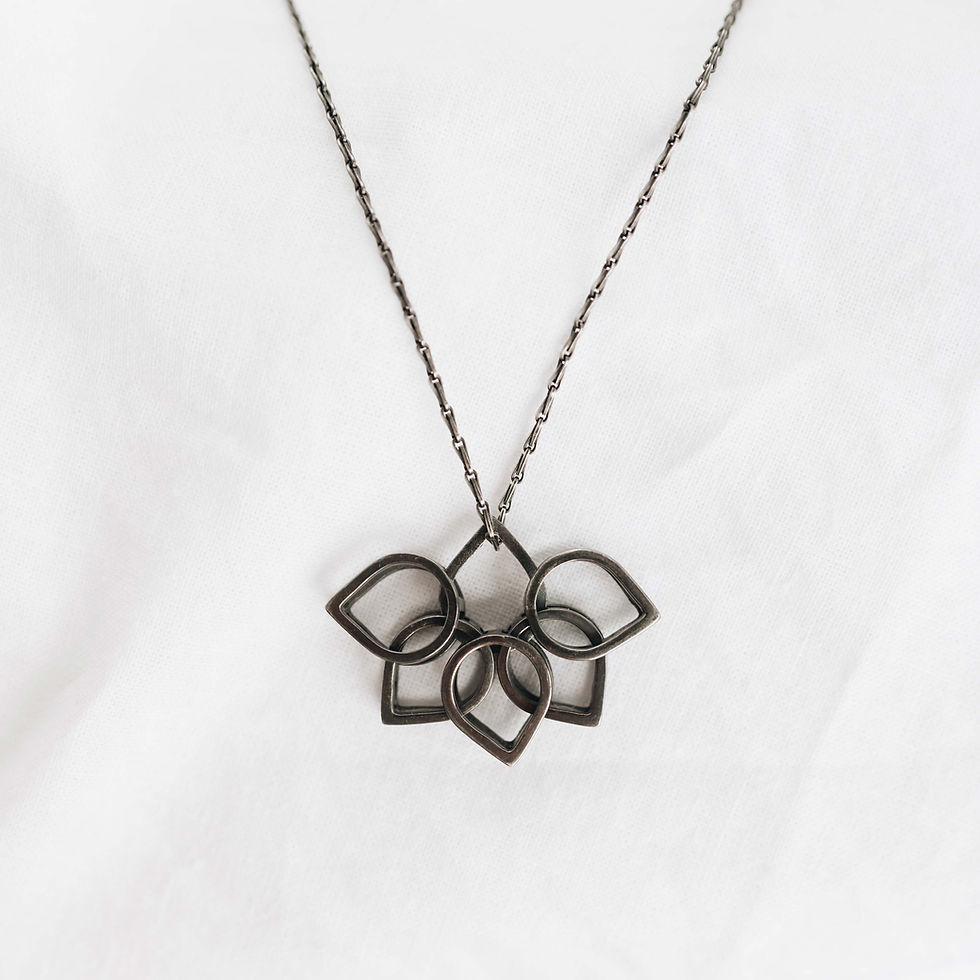 Thumbnail: Mini Lotus Flower Necklace