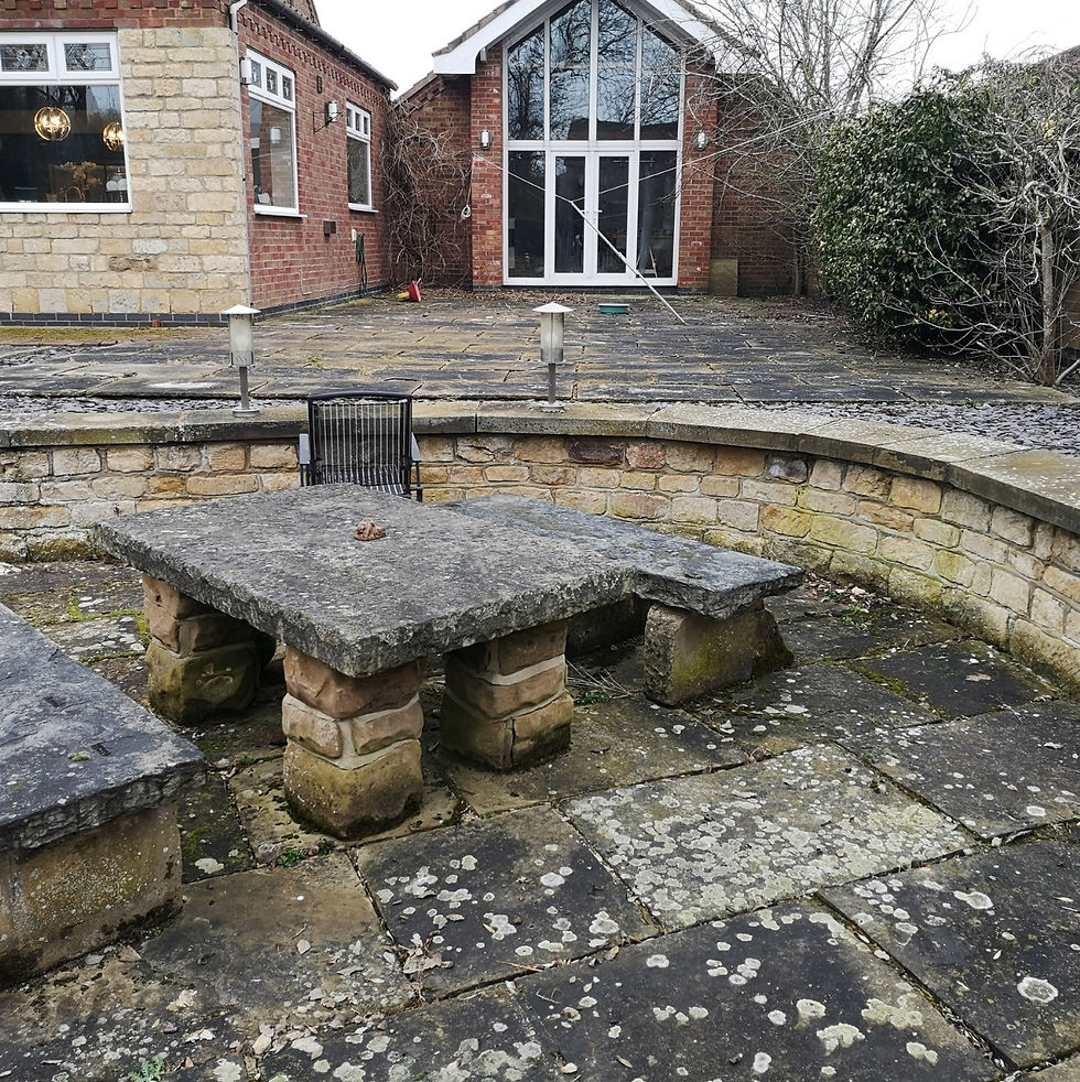 Underused garden with no clear layout or seating area — typical of gardens that need a design rethink