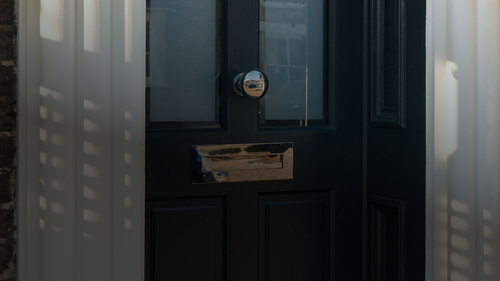 Bespoke timber front door