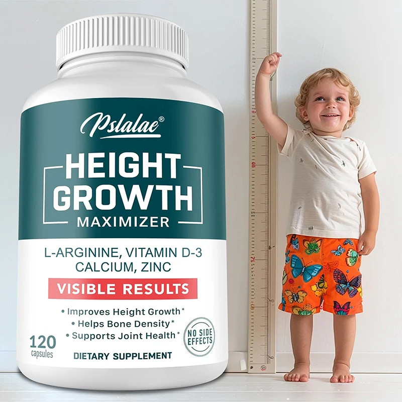 Natural Height Growth Supplement with Zinc, Calcium, and Vitamin D3 for Kids and