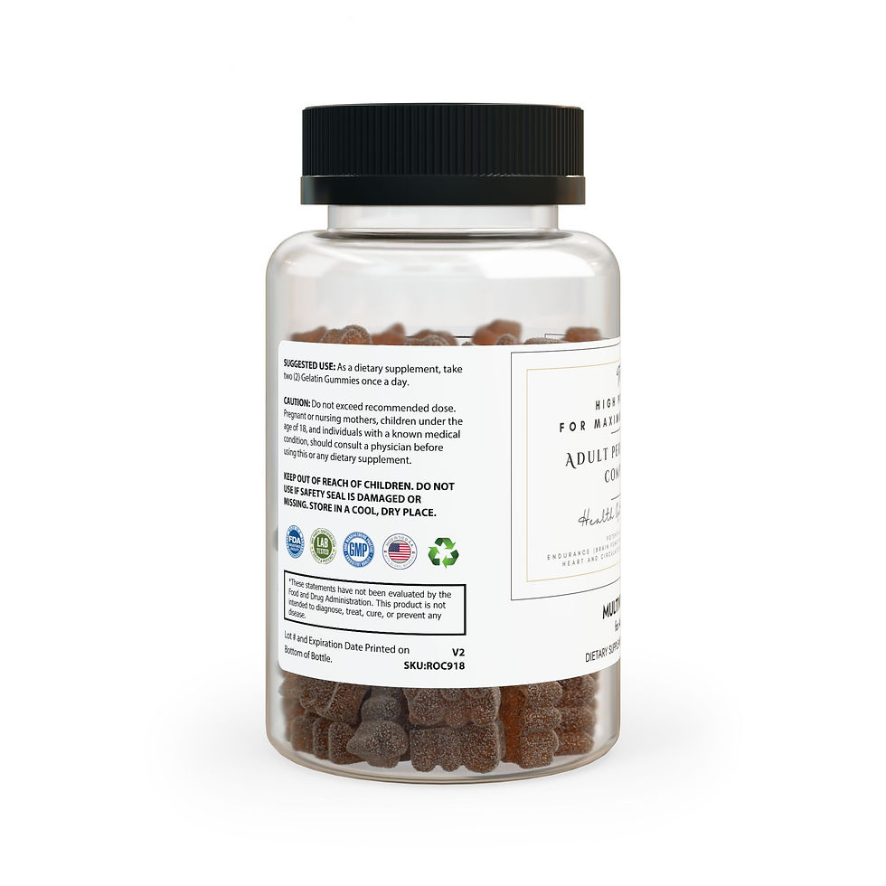 Thumbnail: Toker Adult Performance Complex Multivitamin Gummies for Adults (60 Gummies)
