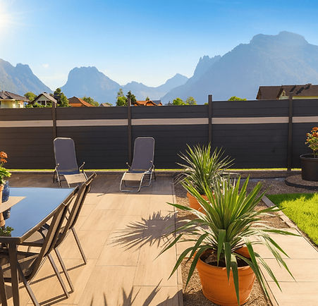 Smi´s Tiny House Ebensee, Terrasse mit wunderschönen Ausblick auf die Bergwelt