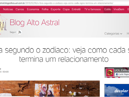 Matéria do UOL: o fora dos signos