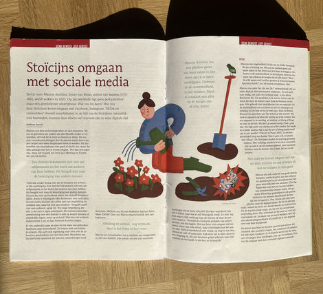 illustratie voor De Geus magazine