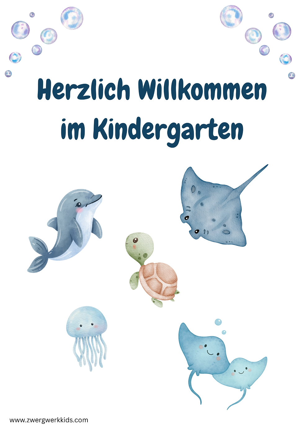 Meine Kita-Momente Portfolioseiten Unterwasserwelt 1