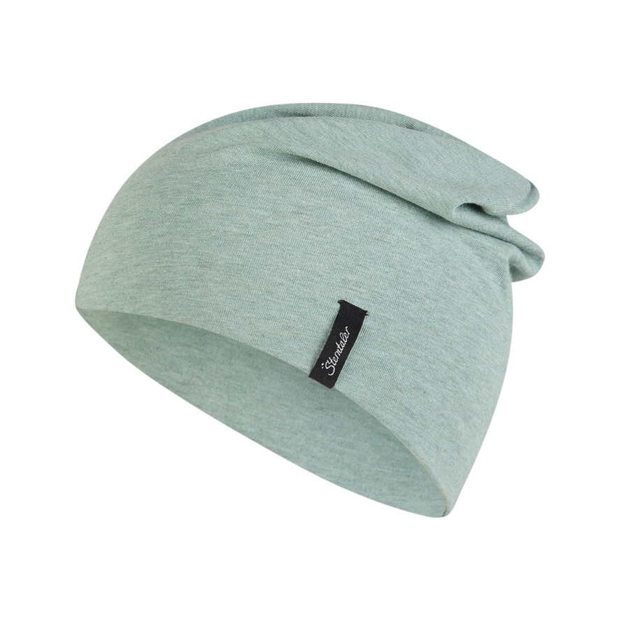 Sterntaler Beanie OCS Melange Steingrün 2