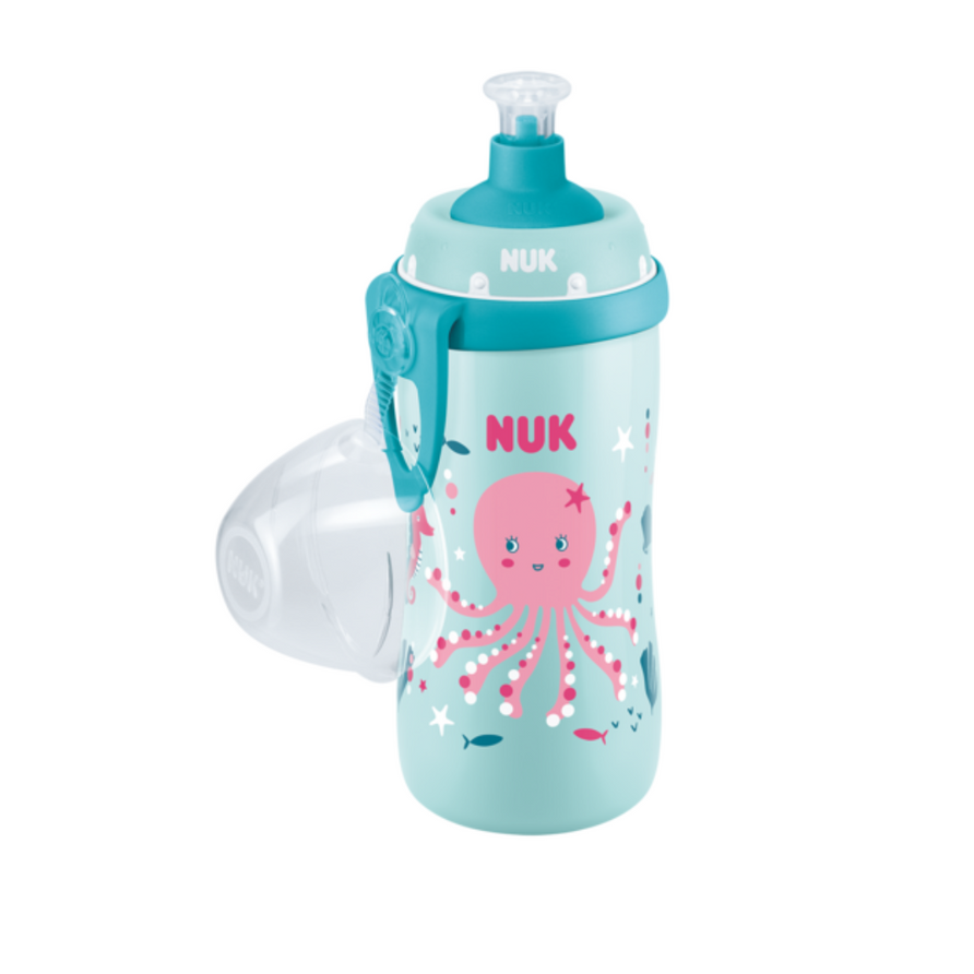 NUK Junior Cup Chamäleon Fisch Deckel geöffnet