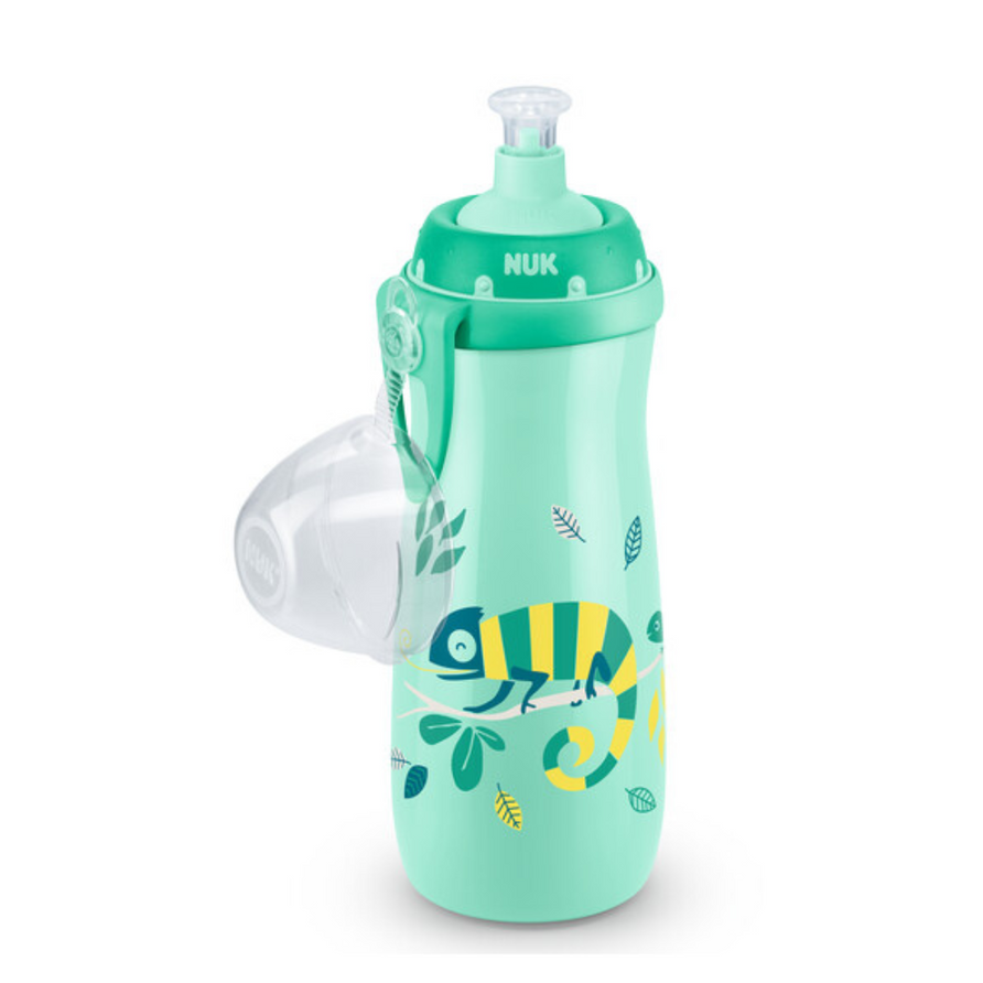 NUK Sports Cup Chamäleon Deckel geöffnet