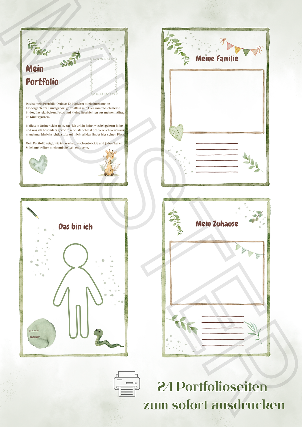 Meine Kita-Momente Portfolioseiten Dschungel 2