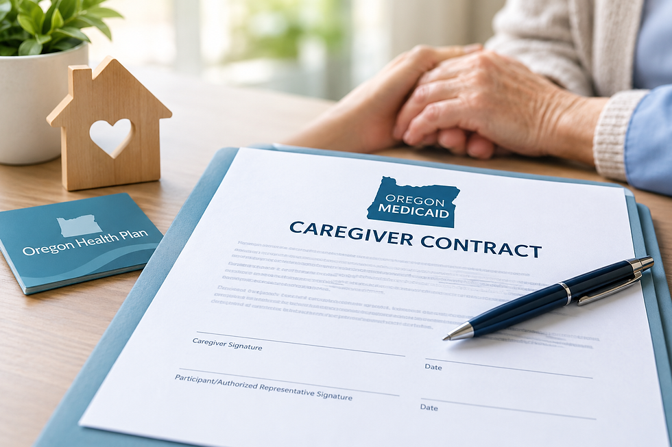 Structuring a Caregiver Contract That Complies With Oregon Medicaid Look-Back Rules