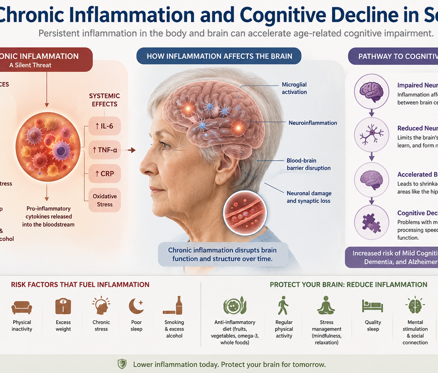 How Chronic Inflammation Markers Predict Cognitive Risk in Older Adults