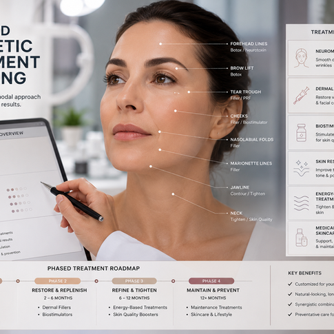 Layering Energy-Based Devices and Injectables in a Single Treatment Calendar Without Overlap Risk