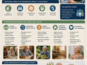 Supporting the Emotional Well-Being of Seniors Facing Progressive Mobility Challenges in Clackamas County
