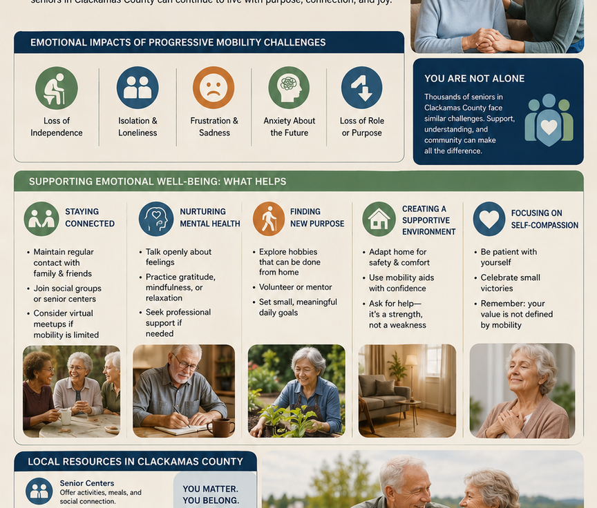 Supporting the Emotional Well-Being of Seniors Facing Progressive Mobility Challenges in Clackamas County