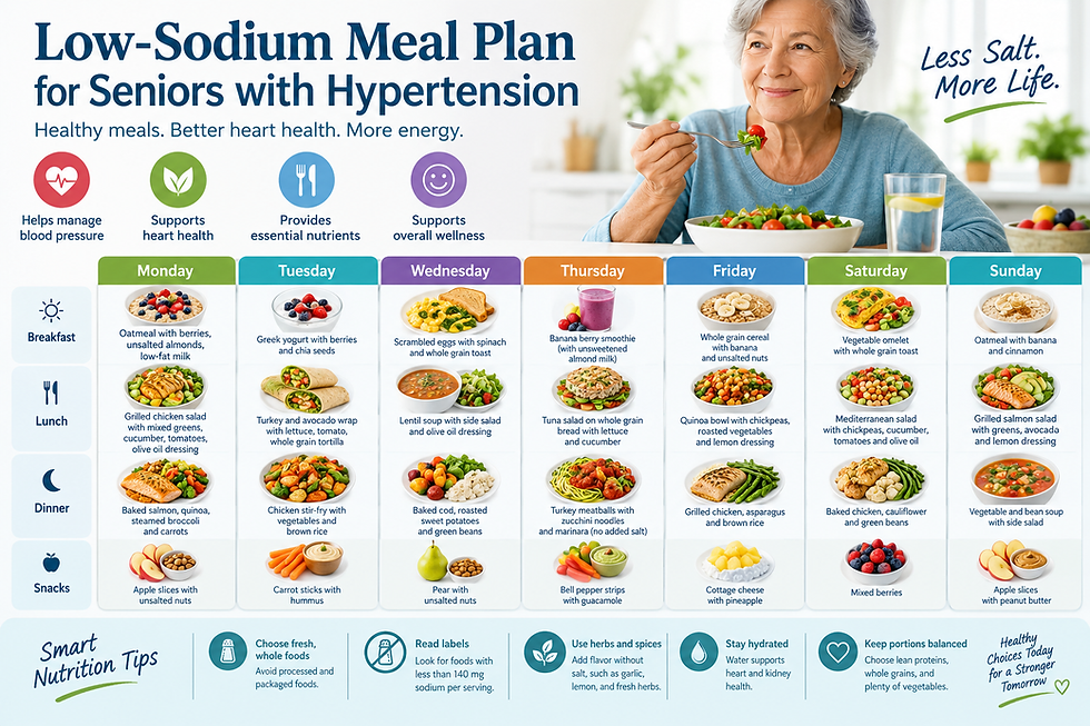 Building a Low-Sodium Meal Plan for Seniors with Hypertension in Clackamas County