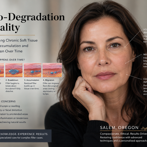 The Bio-Degradation Reality: Managing Chronic Soft Tissue Filler Accumulation and Migration Over Time in Salem, Oregon