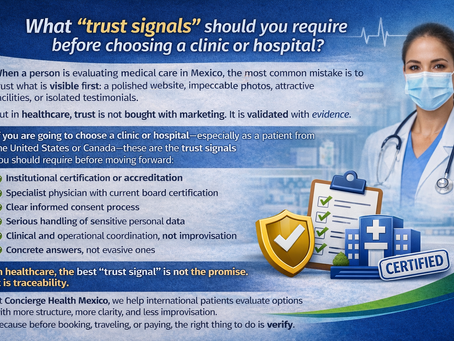 What “trust signals” should you require before choosing a clinic or hospital?