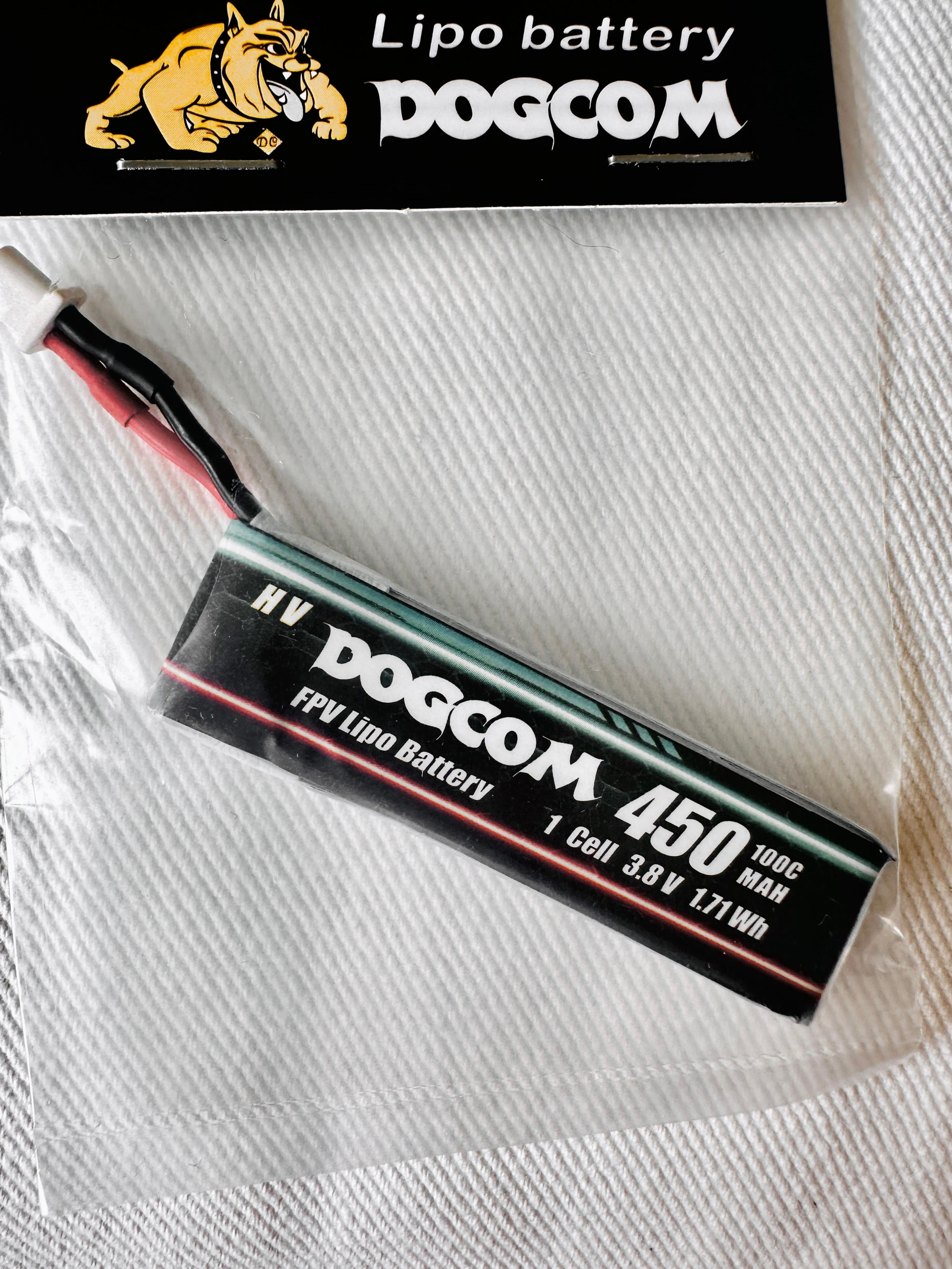 Dogcom 1s 450mah LiHv BT2.0