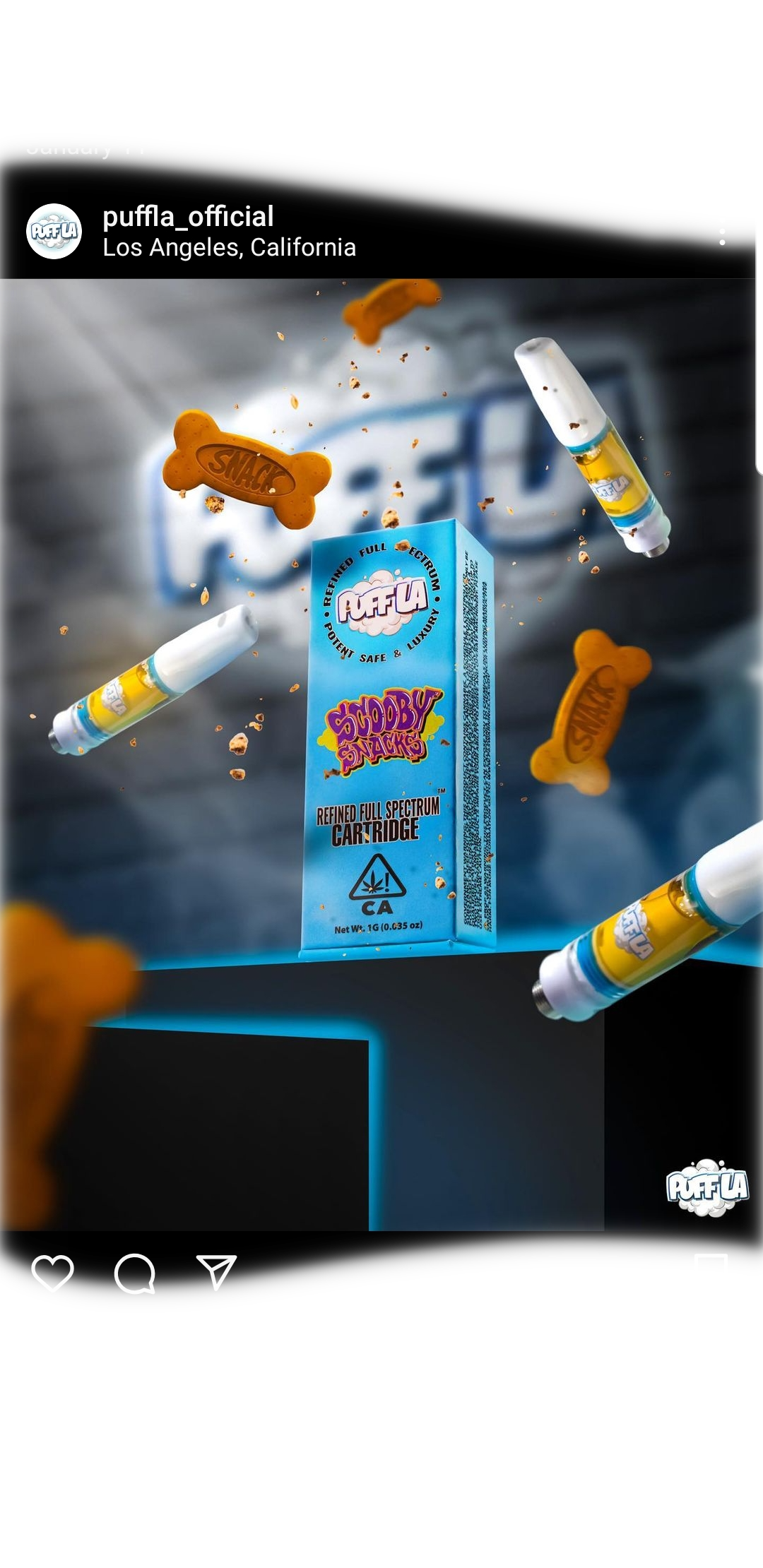 Puff La Cartridges [1,000MG] (Live-Resin)(Screw-On)