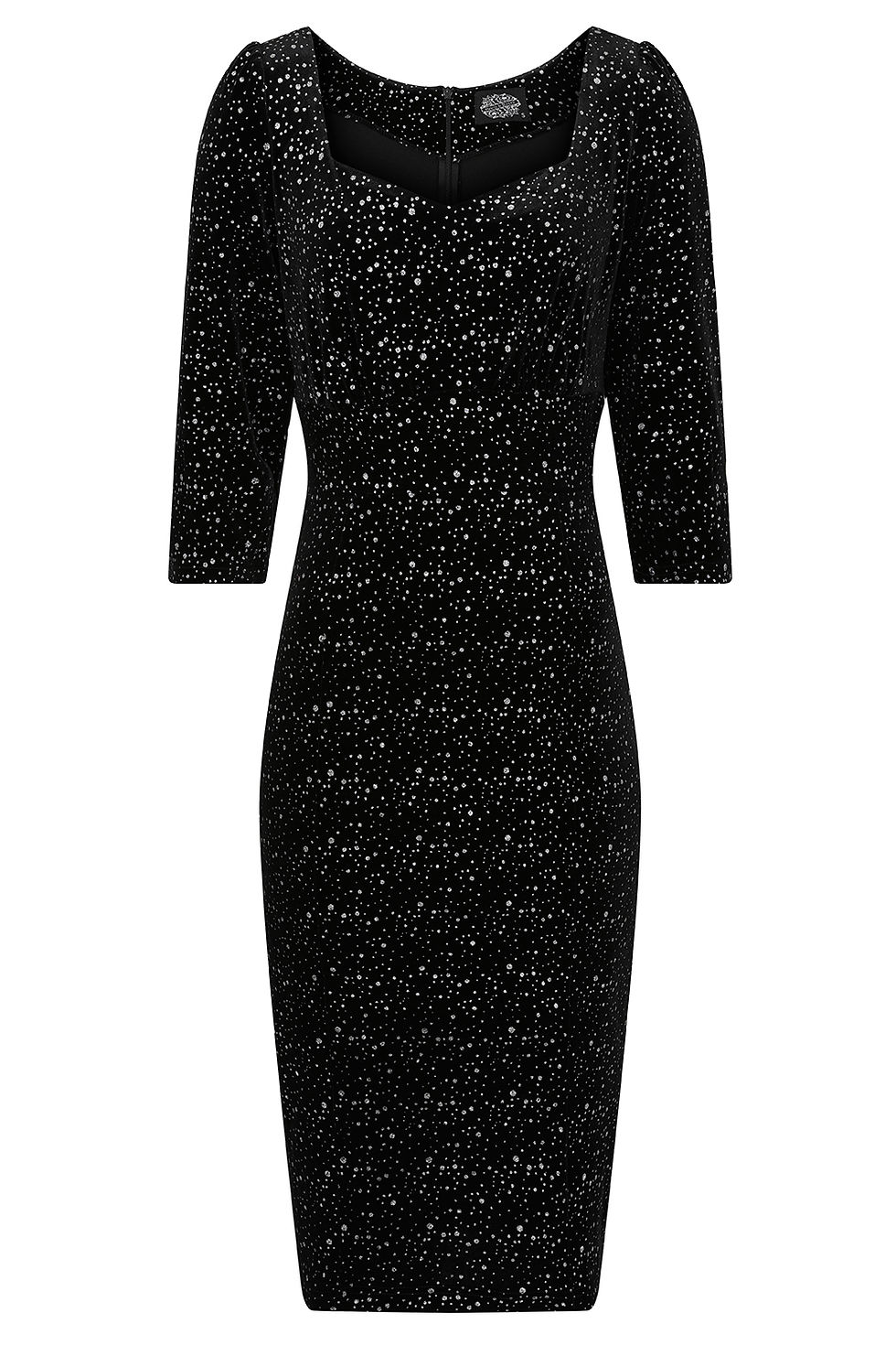 Thumbnail: Samantha Black Sparkle Wiggle Dress