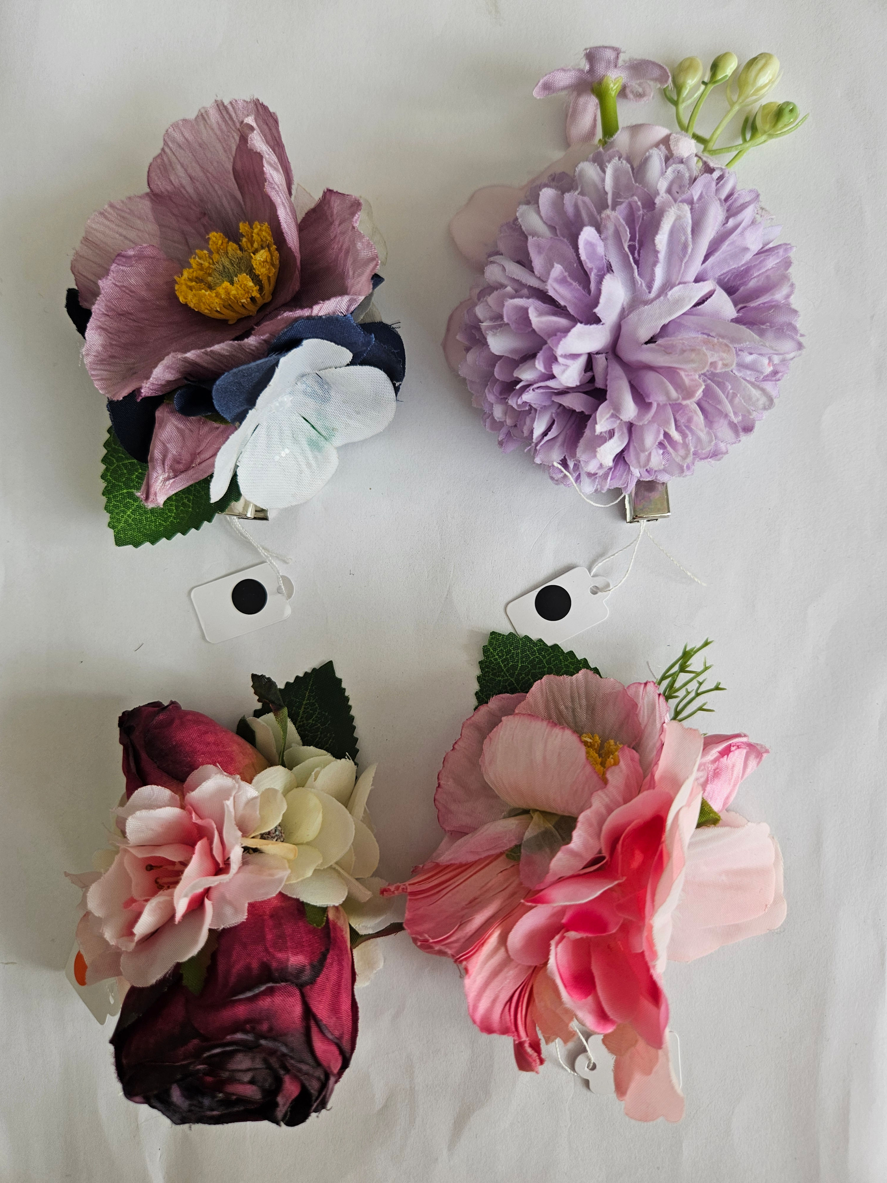Hair Flower Bundle Set of 4