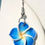 Thumbnail: Blue Hibiscus Flower Earrings