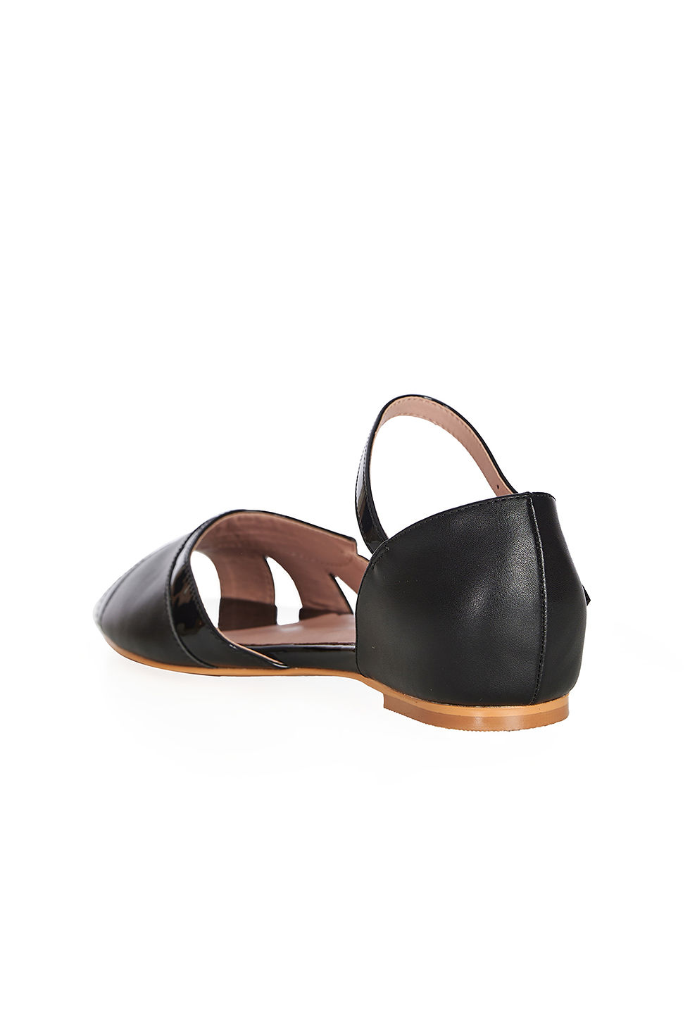 Thumbnail: Black Glamorus Gliders Flat Sandal Shoes