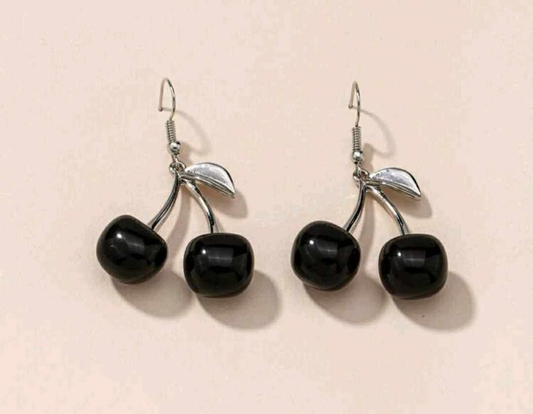 Black Cherry Earrings
