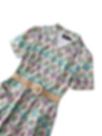 Thumbnail: Penelope Ii Quartrefoil Mint Green Shirt Dress