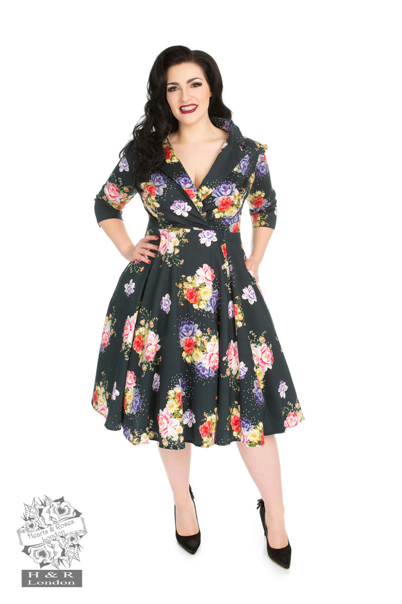 Thumbnail: H&R Stardust Floral Swing Dress