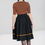 Thumbnail: Miss Muffet Skirt Black and Orange 
