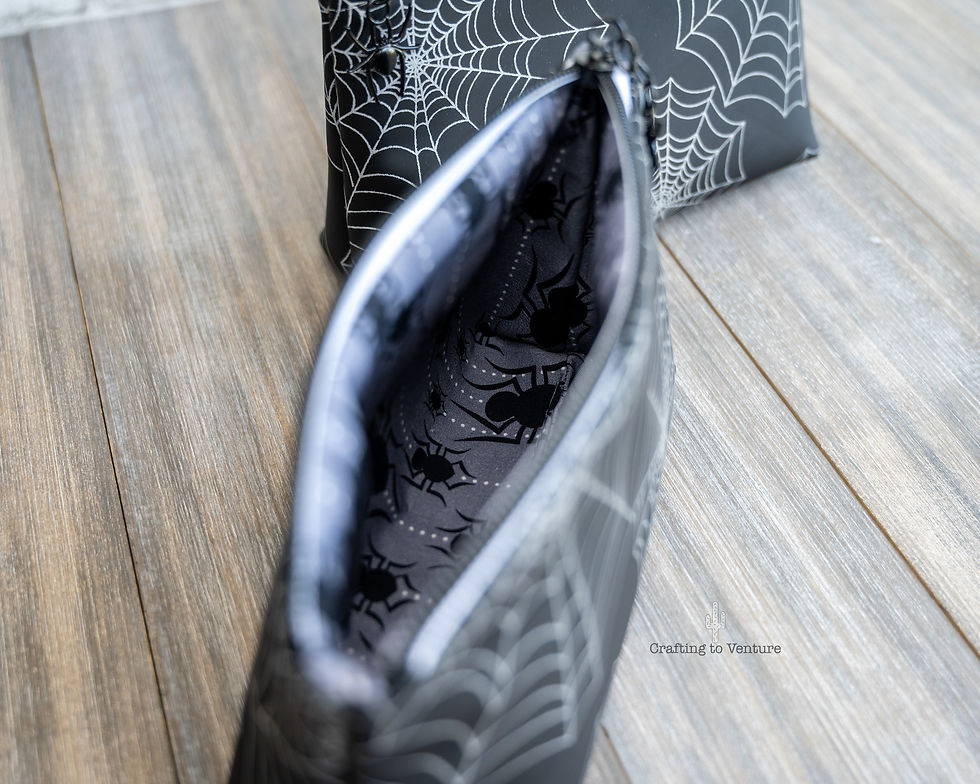 Thumbnail: Reflective Spiderweb Pouch