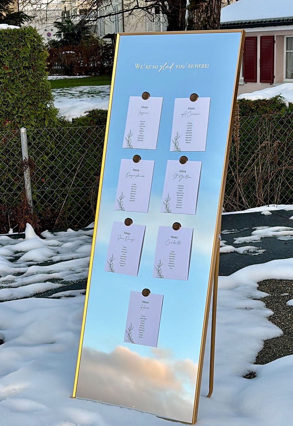 Miniaturbild: Seatingplan Spiegel 140x50cm