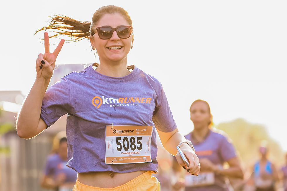 atleta sorrindo na prova