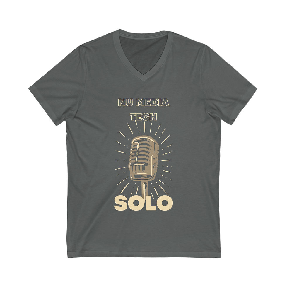 Unisex Jersey Short Sleeve V-Neck Tee