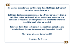 Bathroom Genie Auckland Testimonial