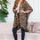 Thumbnail: Hdf2503br - Brown Leopard Open Front Kimono
