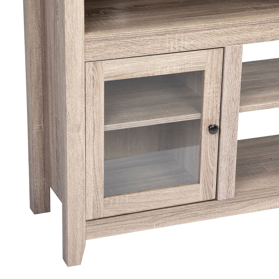 Миниатюра: Retro Glass Door Fireplace TV cabinet for TVs up to 65 Inches