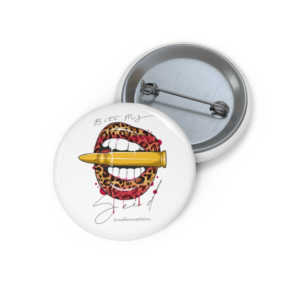 VasheConcept Custom Pin Buttons perfect for Tactical Vest "Bite my Seed"