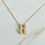 Миниатюра: Crystal Bubble Initial Necklace