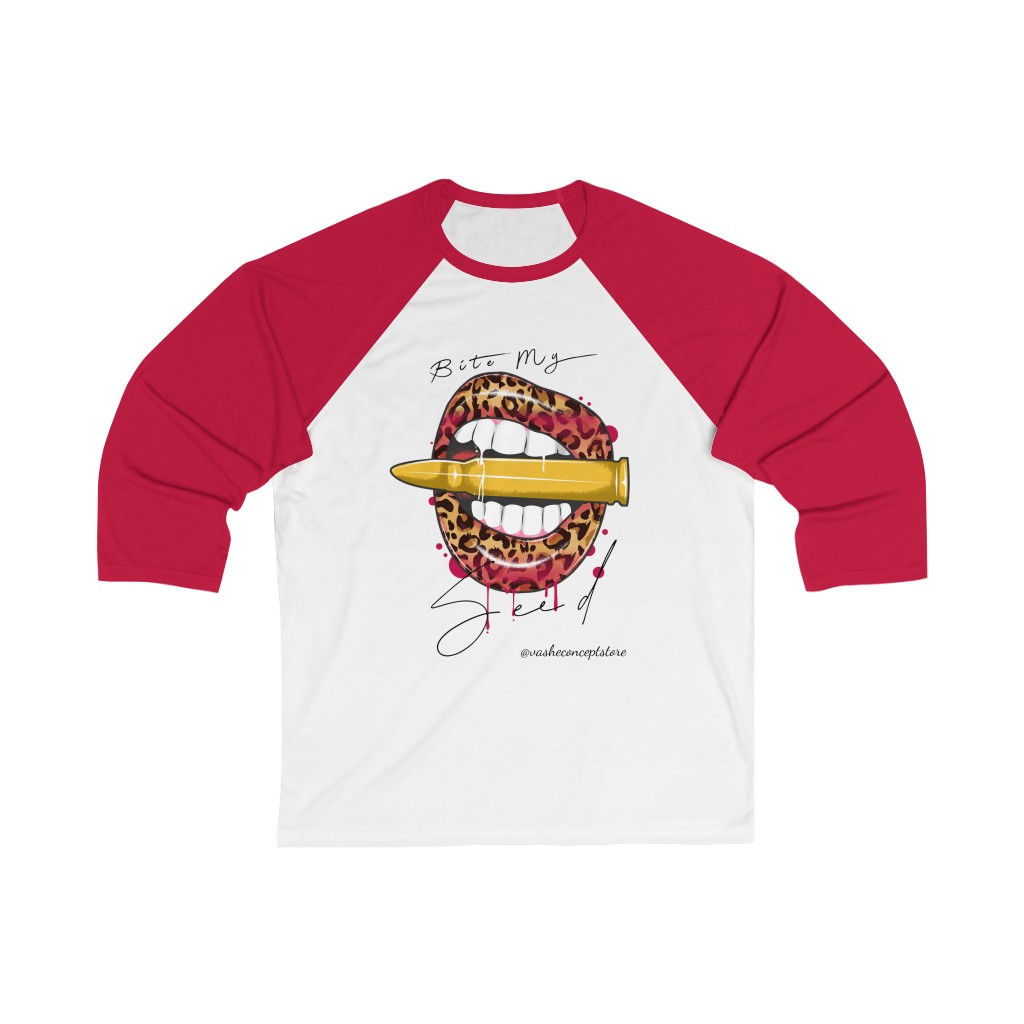 VasheConcept Unisex 3/4 Sleeve Baseball Tee "Bite my Seed"