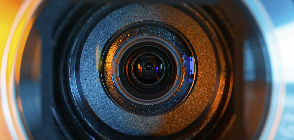 Lente de la cámara de vídeo