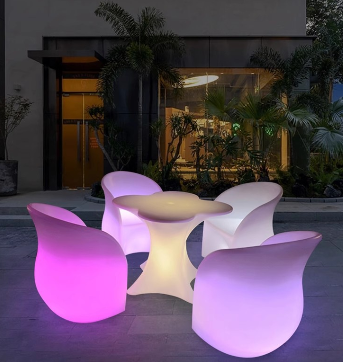 サムネイル： Bàn ghế cafe led