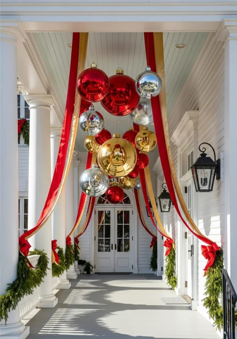 Hình thu nhỏ: Trang trí mặt tiền tòa nhà văn phòng tại Hà Nội mùa Giáng sinh