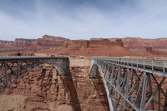 Navajo Bridge over Coloradofloden.. drivingusa.dk